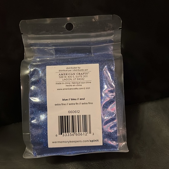 Spin-It Blue, High-End, Custom, Polyester Glitter - Picture 2 of 2